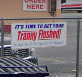 Tranny Sign
